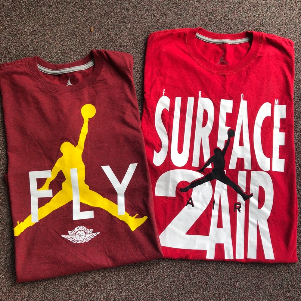 Bundle of 2 New Jordan T- Shirts Size: XL